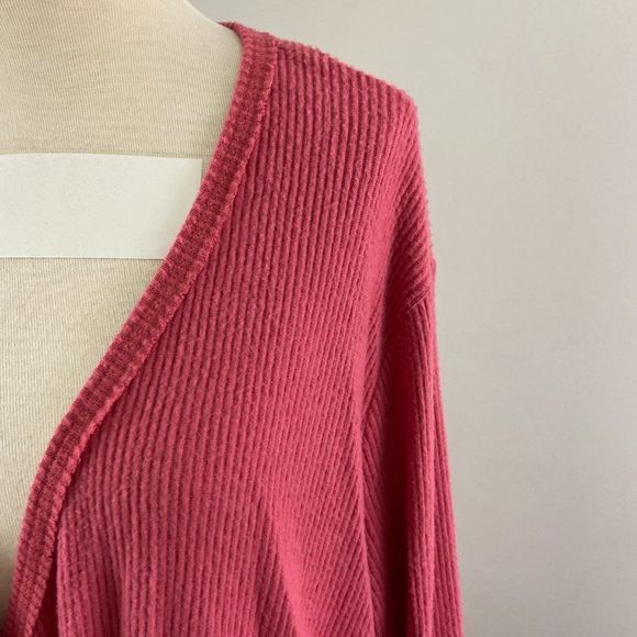 NWT CASLON Pink‎ V Neck Cross Over Long Sleeve Shir - Picture 3 of 8